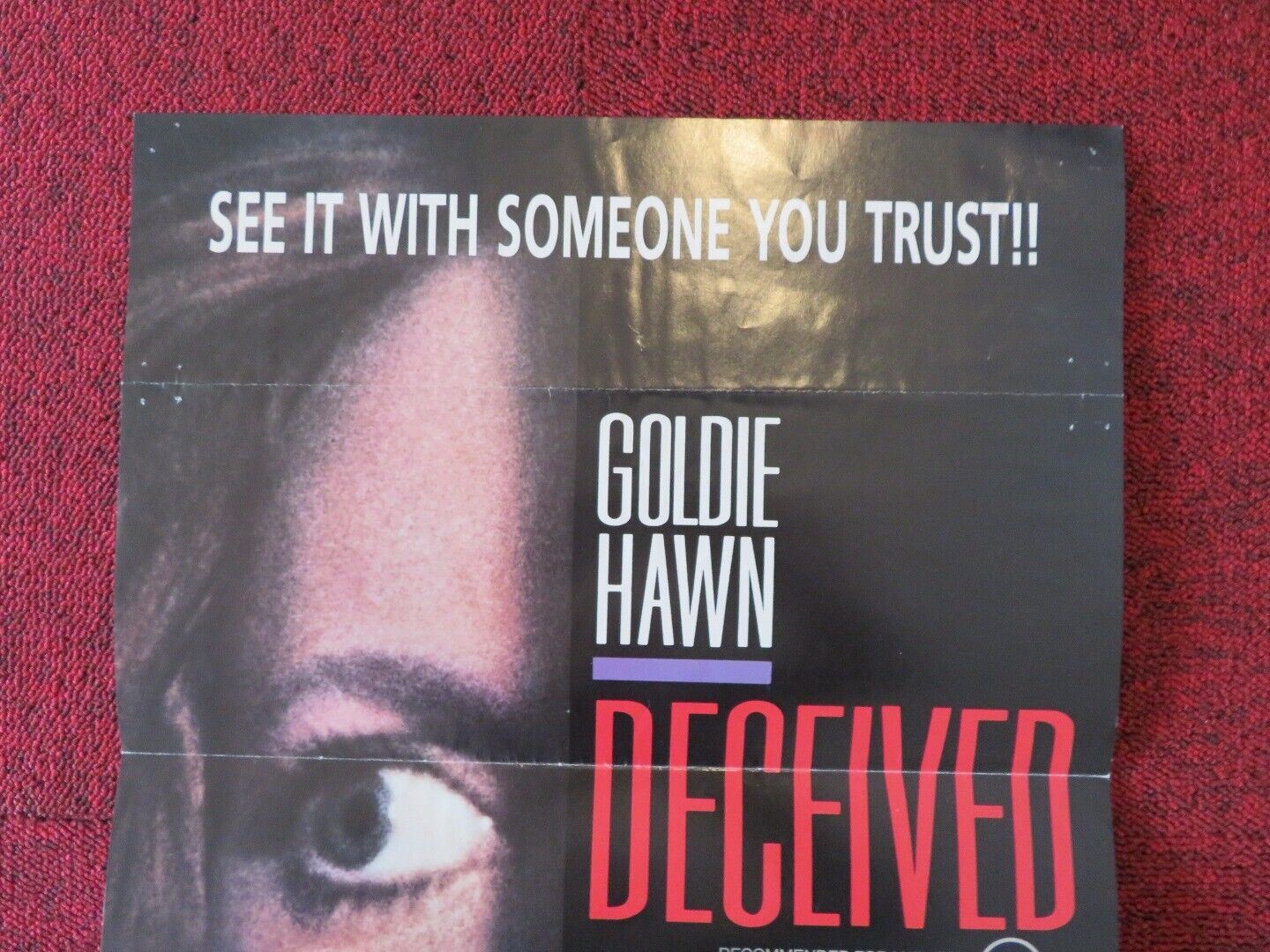 DECEIVED FOLDED AUSTRALIAN DAYBILL POSTER GOLDIE HAWN 1991 Movie posters