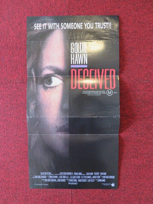 DECEIVED FOLDED AUSTRALIAN DAYBILL POSTER GOLDIE HAWN 1991 Movie posters