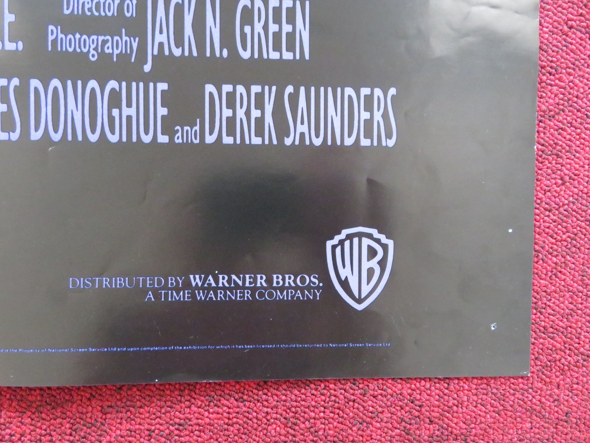 DECEIVED UK QUAD POSTER FOLDED GOLDIE HAWN DAMON REDFERN 1991 Rendezvous Cinema Movie posters