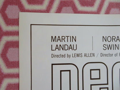 DECISION AT MIDNIGHT ONE SHEET POSTER FOLDED MATRIN LANDAU LEWIS ALLEN 1965 Rendezvous Cinema Movie posters