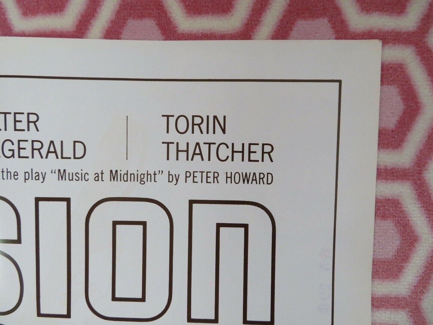 DECISION AT MIDNIGHT ONE SHEET POSTER FOLDED MATRIN LANDAU LEWIS ALLEN 1965 Rendezvous Cinema Movie posters