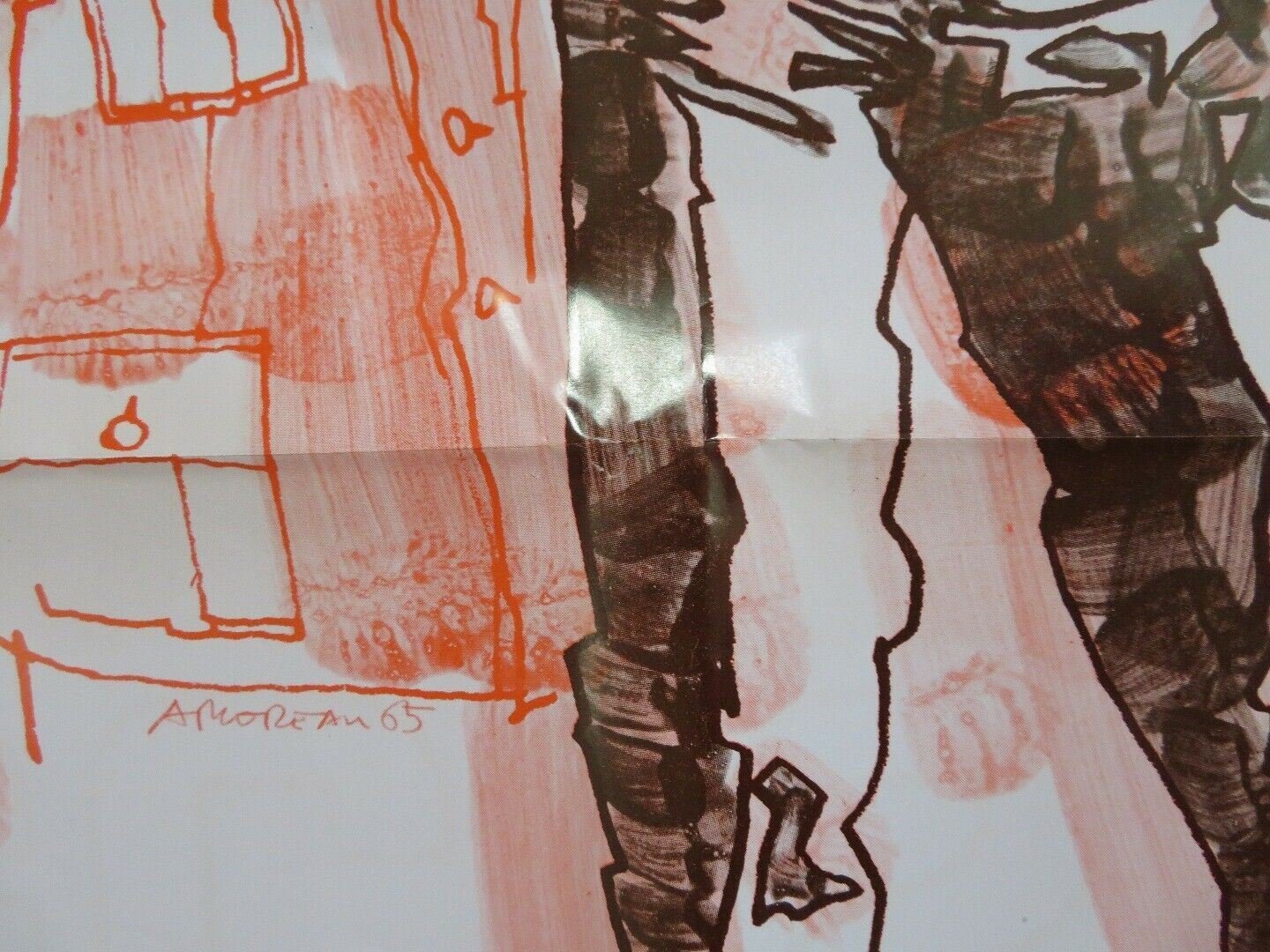 DECISION AT MIDNIGHT ONE SHEET POSTER FOLDED MATRIN LANDAU LEWIS ALLEN 1965 Rendezvous Cinema Movie posters