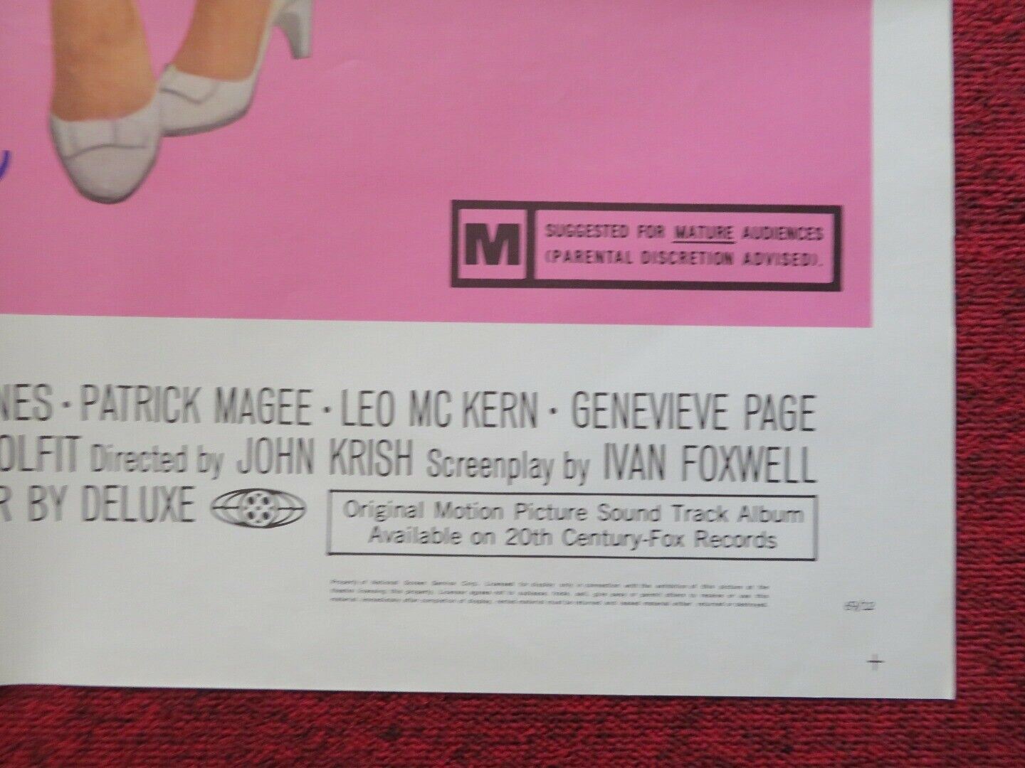 DECLINE & FALL OF A BIRD WATCHER FOLDED US ONE SHEET POSTER FELIX AYLMER 1969 - Rendezvous Cinema