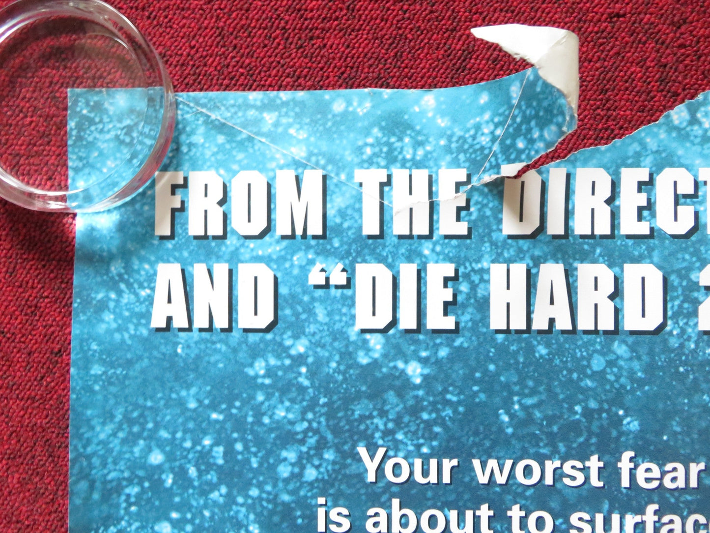 DEEP BLUE SEA UK QUAD (30"x 40") ROLLED POSTER SAMUEL L. JACKSON LL COOL J 1999 Rendezvous Cinema Movie posters