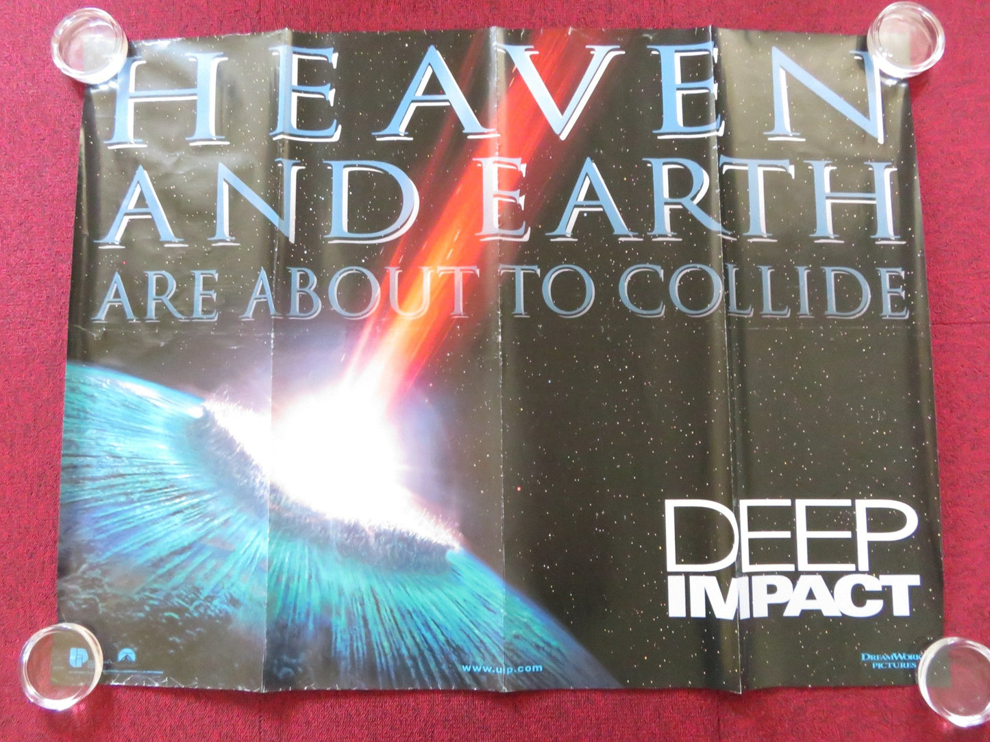 DEEP IMPACT UK QUAD (30"x 40") ROLLED POSTER ROBERT DUVALL TEA LEONI 1998 Rendezvous Cinema Movie posters