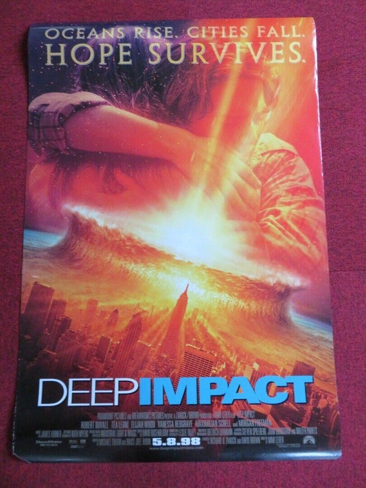 DEEP IMPACT US ONE SHEET ROLLED POSTER ELIJAH EOOD ROBERT DUVALL 1998 Movie posters