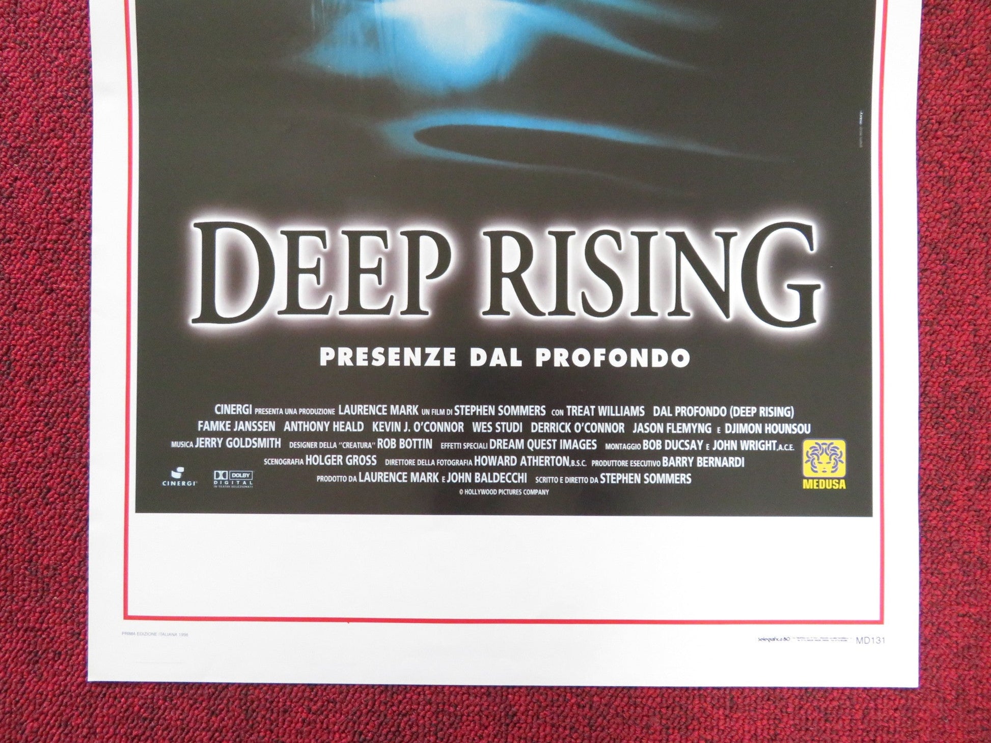 DEEP RISING ITALIAN LOCANDINA POSTER TREAT WILLIAMS FAMKE JANSSEN 1998 Rendezvous Cinema Movie posters