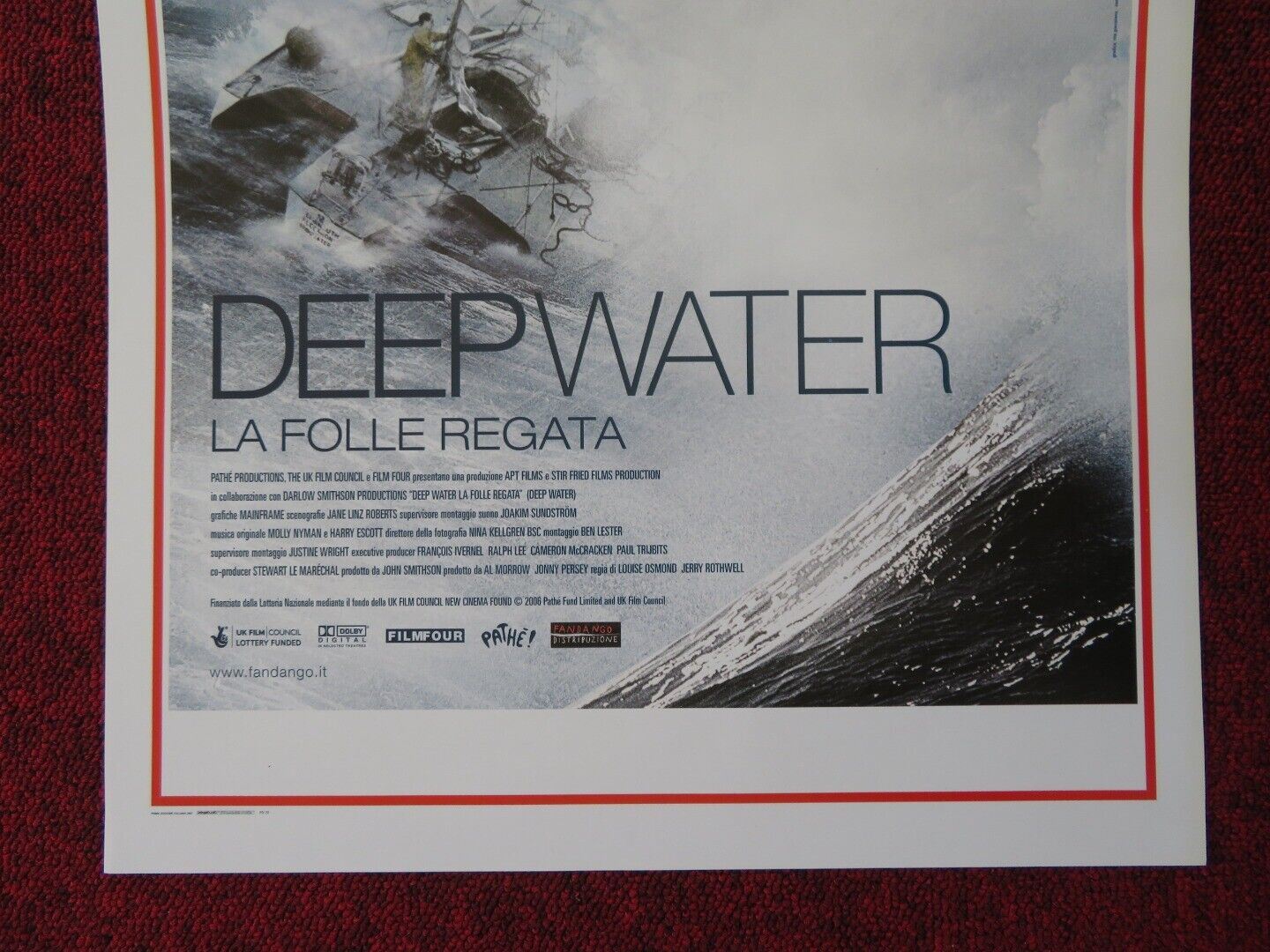 DEEP WATER ITALIAN LOCANDINA (27.5"x13") POSTER LOUISE OSMAND 2007 Movie posters