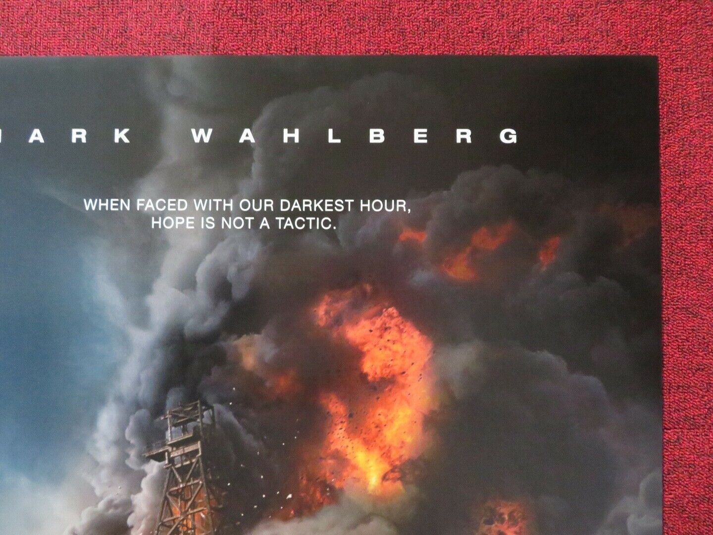 DEEPWATER HORIZON US ONE SHEET ROLLED POSTER MARK WAHLBERG 2016 Movie posters