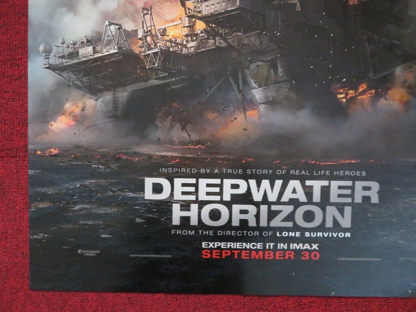 DEEPWATER HORIZON US ONE SHEET ROLLED POSTER MARK WAHLBERG 2016 Movie posters