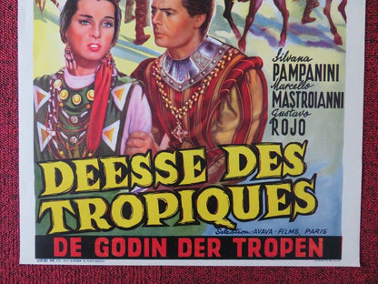 DEESE DES TROPIQUES / THE ISLAND PRINCESS BELGIUM (21.5"x14") POSTER 1954 Movie posters