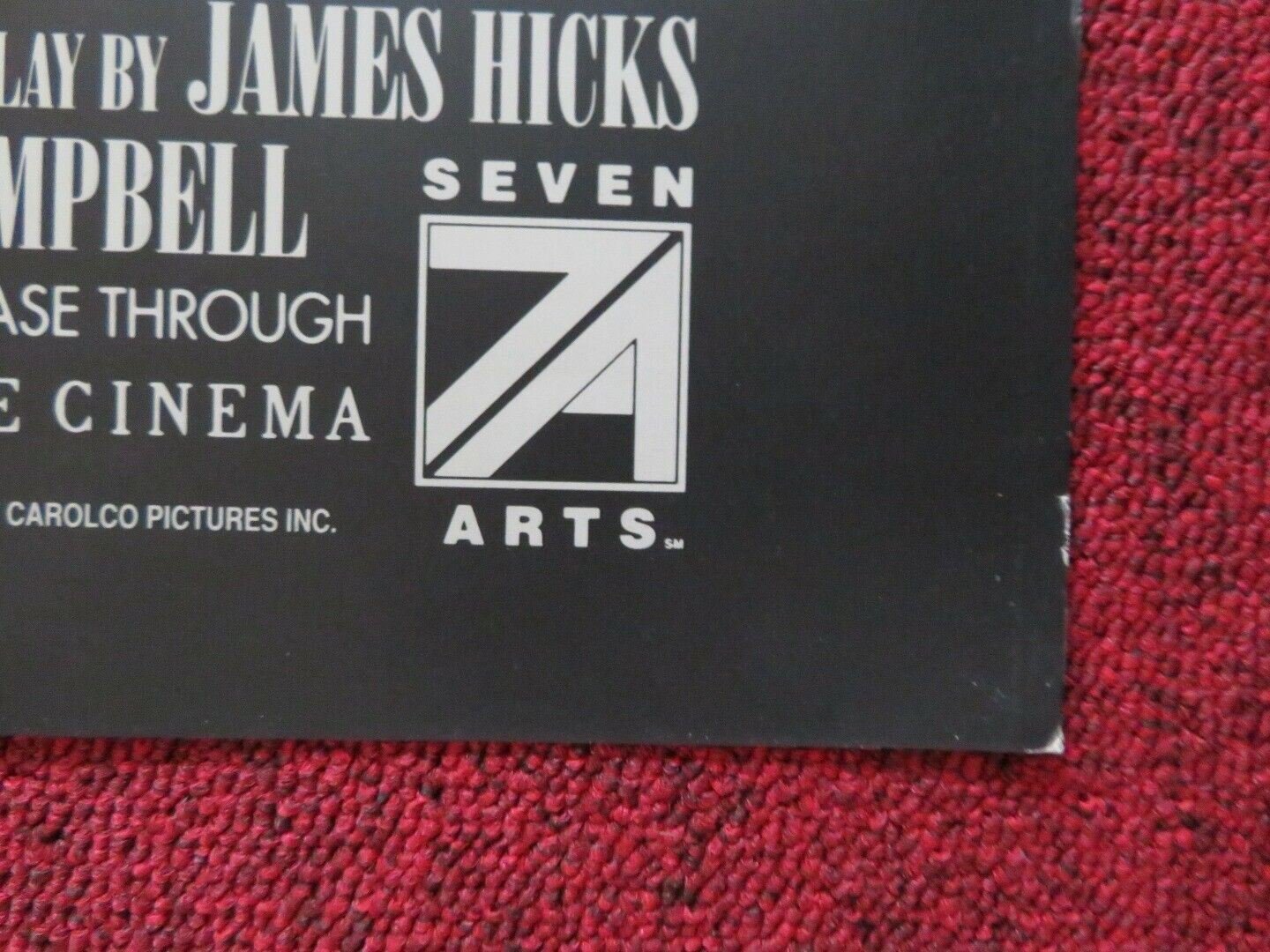 DEFENSLESS FOLDED US ONE SHEET POSTER BARBARA HERSHEY SAM SHEPARD 1991 Movie posters