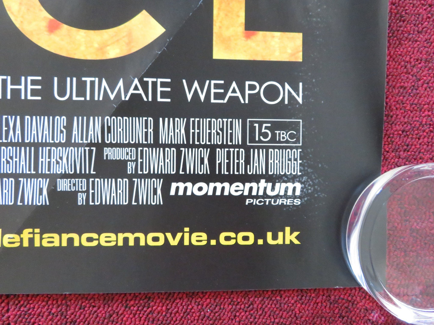 DEFIANCE UK QUAD (30"x 40") ROLLED POSTER DANIEL CRAIG JAMIE BELL 2008 Rendezvous Cinema Movie posters