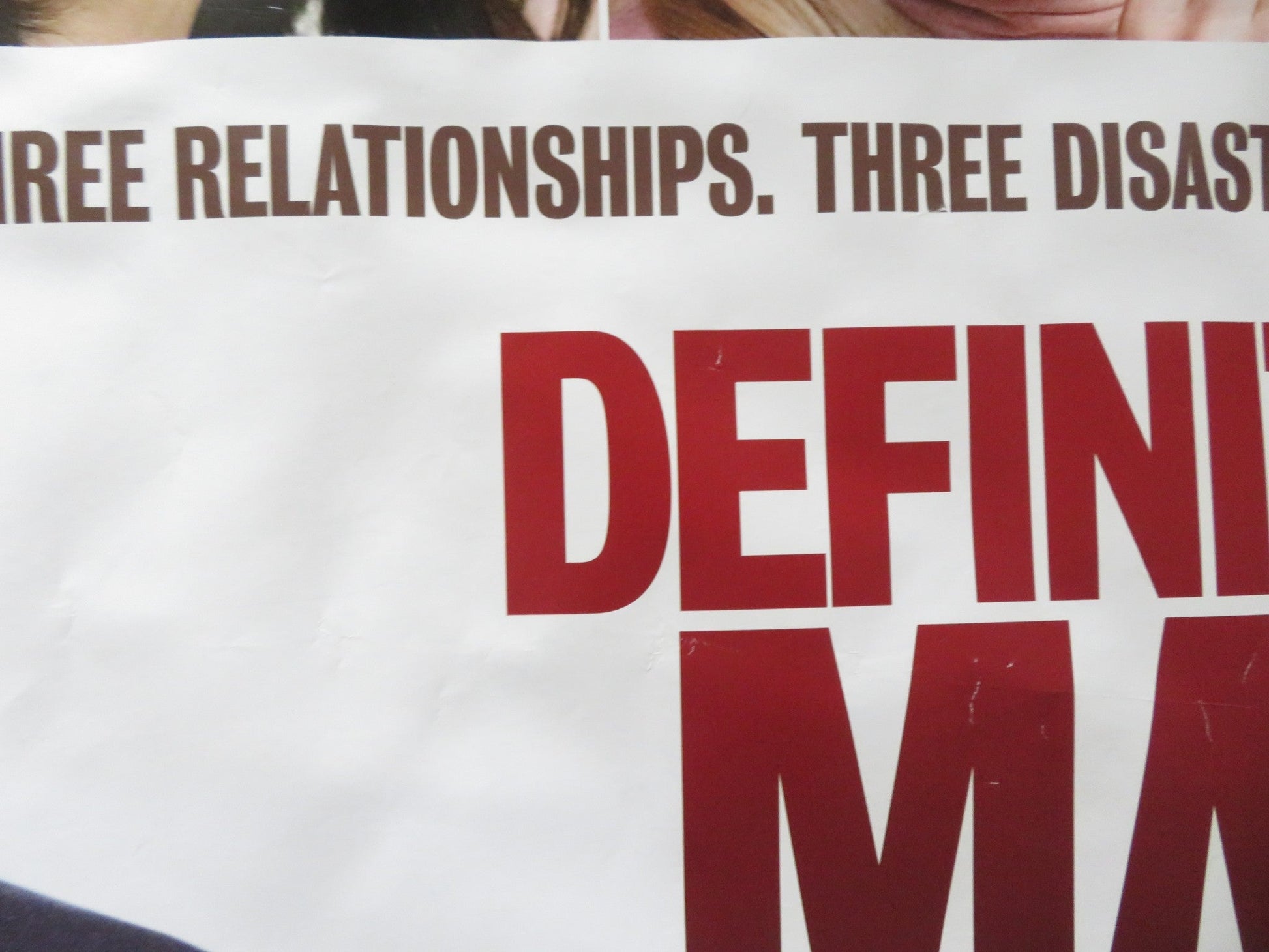 DEFINITELY, MAYBE UK QUAD ROLLED POSTER RYAN REYNOLDS ELIZABETH BANKS 2008 Rendezvous Cinema Movie posters