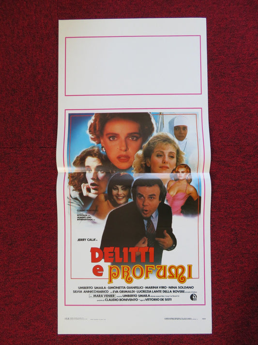 DELITTI E PROFUMI ITALIAN LOCANDINA (27.5"x13") POSTER JERRY CALA U. SMAILA 1988 Rendezvous Cinema Movie posters