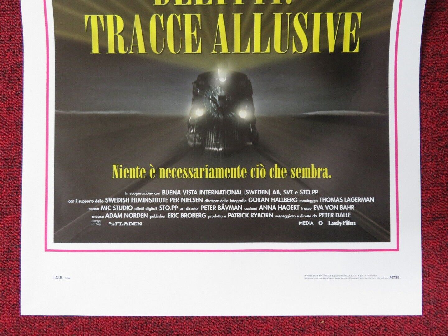 DELITTI: TRACCE ALLUSIVE ITALIAN LOCANDINA (27.5"x13") POSTER PETER DALLE 2003 Movie posters