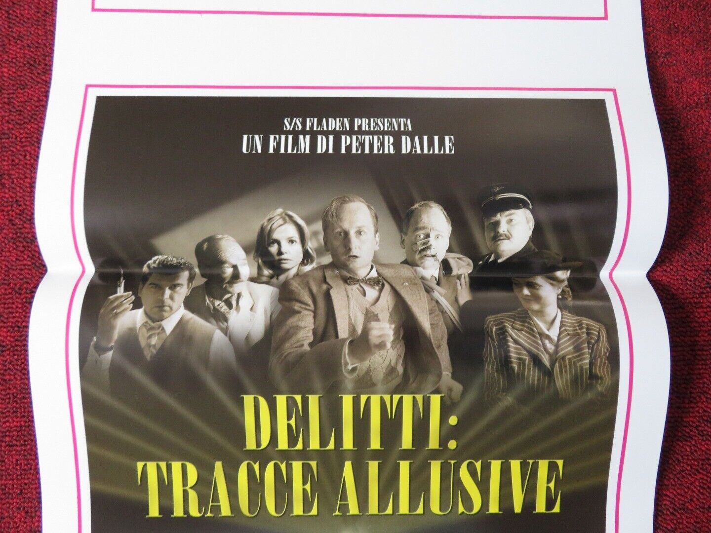 DELITTI: TRACCE ALLUSIVE ITALIAN LOCANDINA (27.5"x13") POSTER PETER DALLE 2003 Movie posters