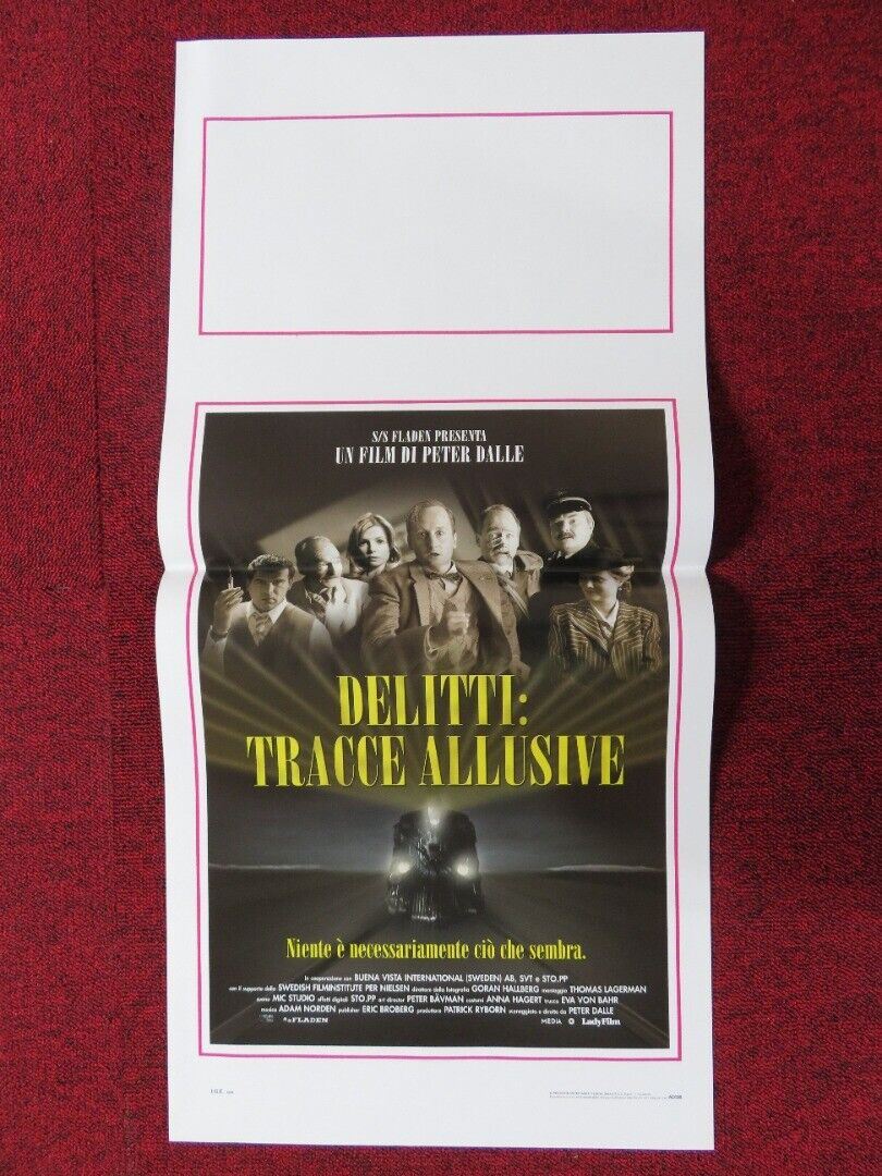 DELITTI: TRACCE ALLUSIVE ITALIAN LOCANDINA (27.5"x13") POSTER PETER DALLE 2003 Movie posters
