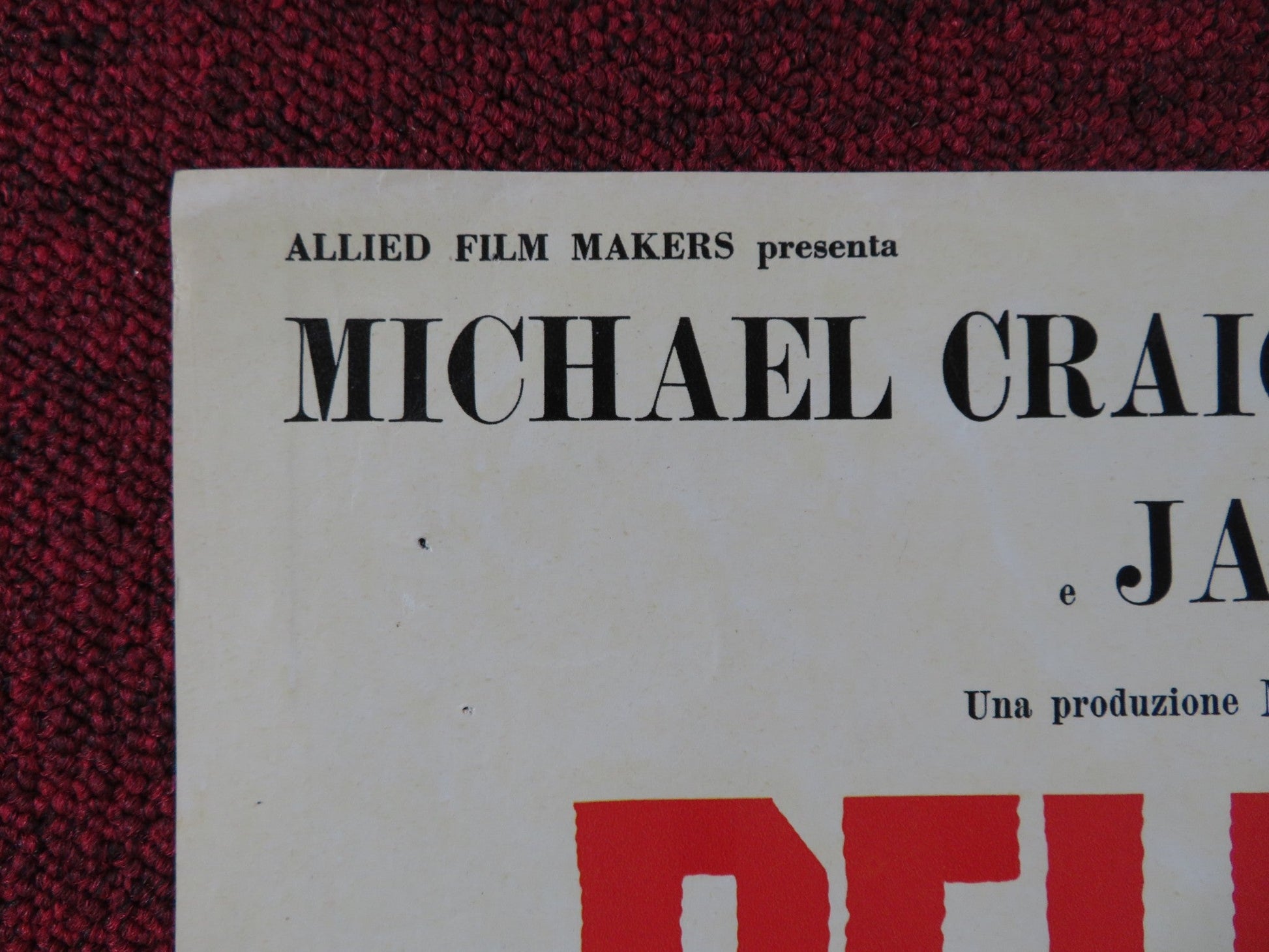 DELITTO DI COSCIENZA - A ITALIAN FOTOBUSTA POSTER MICHAEL CRAIG P. MCGOOHAN 1962 Rendezvous Cinema Movie posters