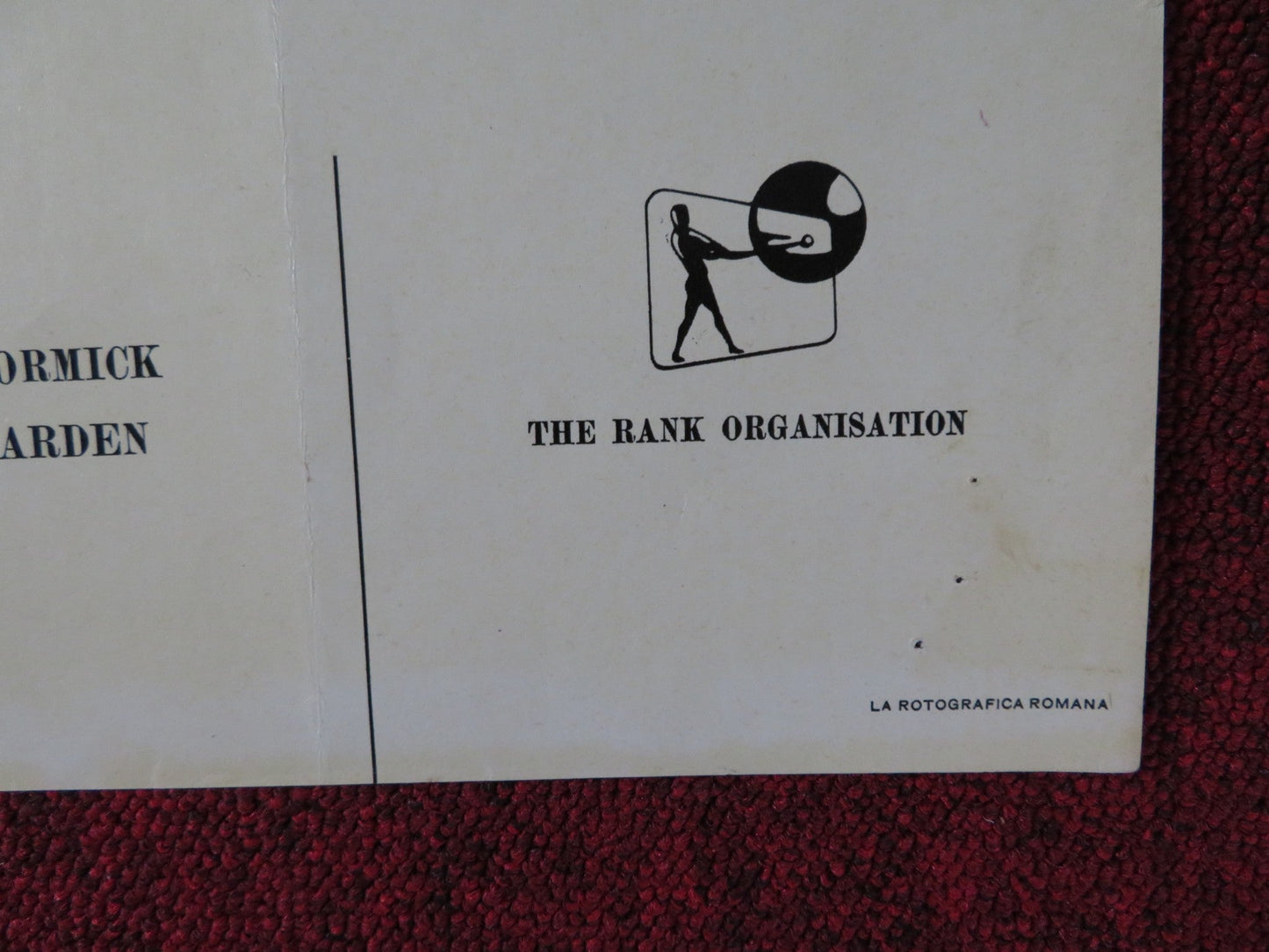 DELITTO DI COSCIENZA - A ITALIAN FOTOBUSTA POSTER MICHAEL CRAIG P. MCGOOHAN 1962 Rendezvous Cinema Movie posters