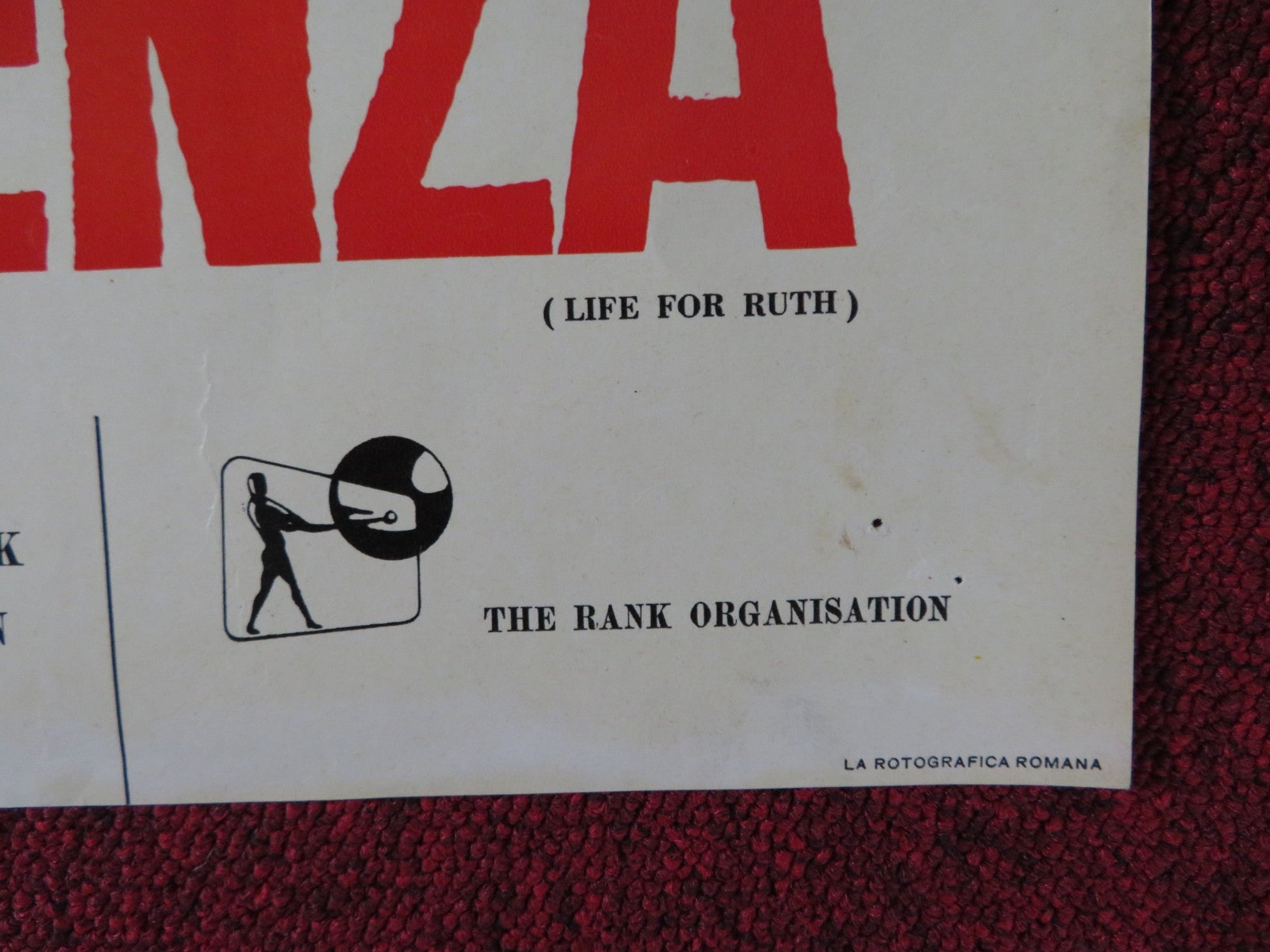 DELITTO DI COSCIENZA - B ITALIAN FOTOBUSTA POSTER MICHAEL CRAIG P. MCGOOHAN 1962 Rendezvous Cinema Movie posters