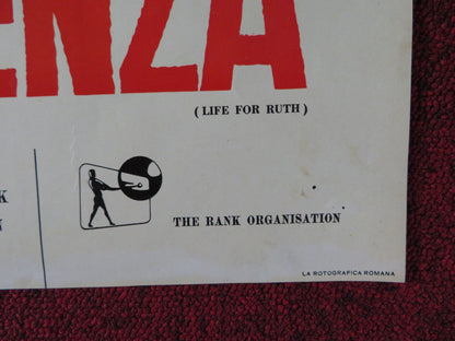 DELITTO DI COSCIENZA - B ITALIAN FOTOBUSTA POSTER MICHAEL CRAIG P. MCGOOHAN 1962 Rendezvous Cinema Movie posters