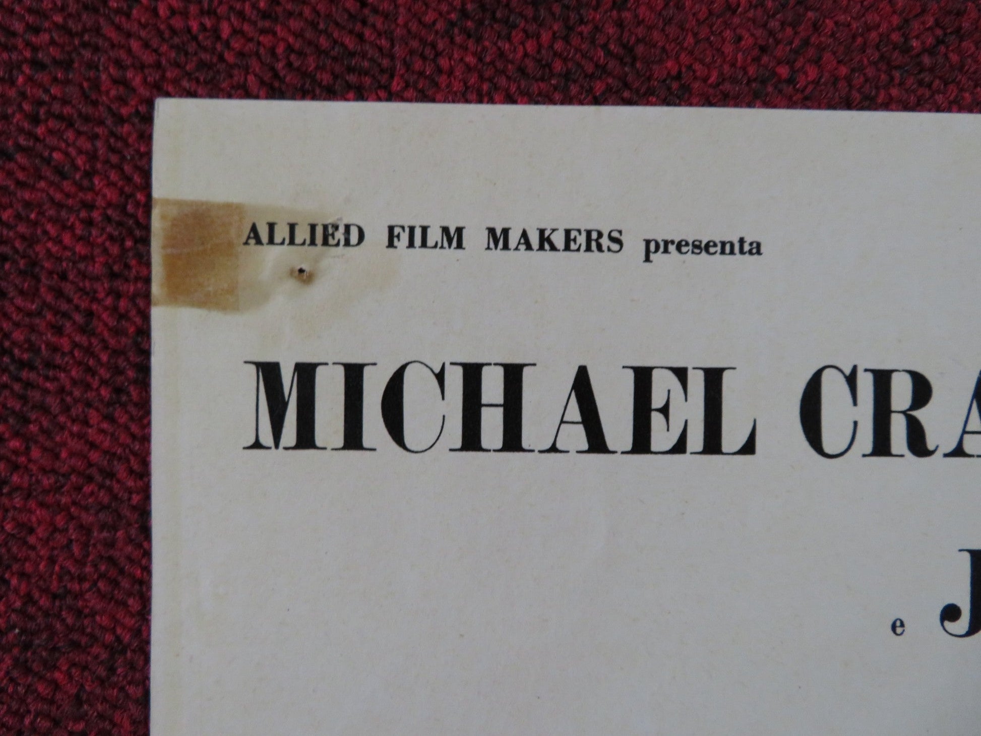 DELITTO DI COSCIENZA - B ITALIAN FOTOBUSTA POSTER MICHAEL CRAIG P. MCGOOHAN 1962 Rendezvous Cinema Movie posters