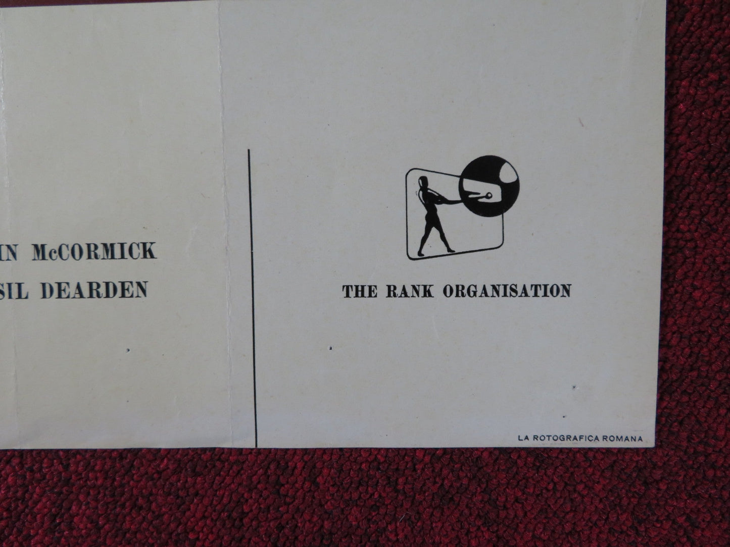 DELITTO DI COSCIENZA - C ITALIAN FOTOBUSTA POSTER MICHAEL CRAIG P. MCGOOHAN 1962 Rendezvous Cinema Movie posters