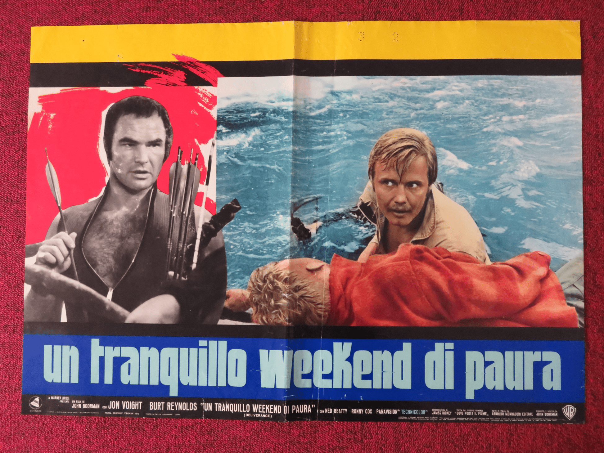 DELIVERANCE - A ITALIAN FOTOBUSTA POSTER JON VOIGHT BURT REYNOLDS 1972 Rendezvous Cinema Movie posters
