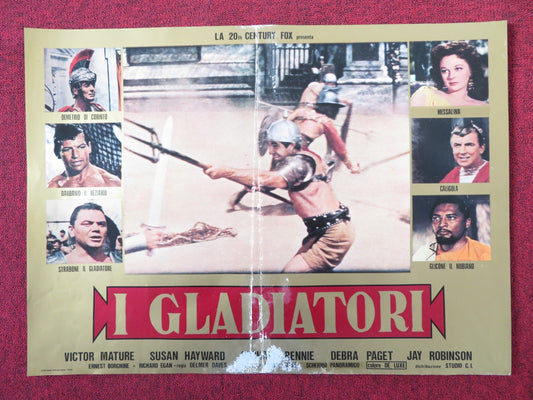 DEMETRIUS AND THE GLADIATORS - A ITALIAN FOTOBUSTA POSTER E. BORGNINE R1980s Rendezvous Cinema Movie posters