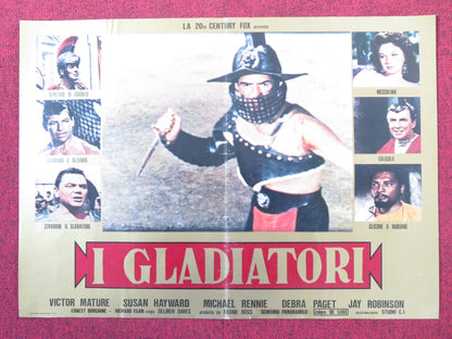 DEMETRIUS AND THE GLADIATORS - C ITALIAN FOTOBUSTA POSTER E. BORGNINE R1980s Rendezvous Cinema Movie posters