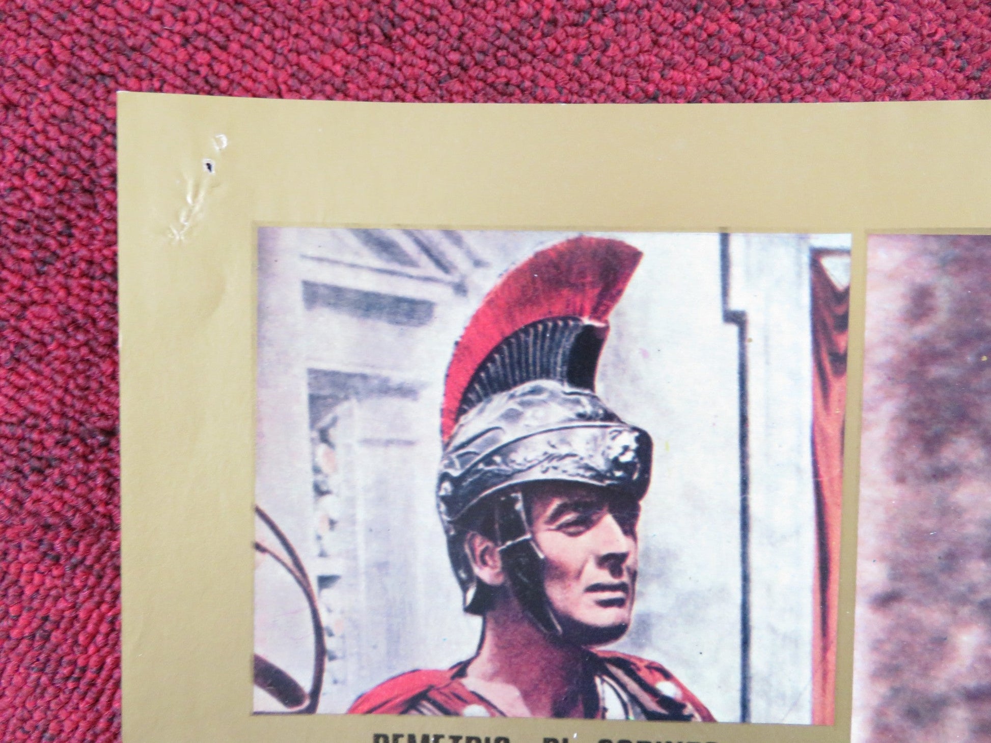 DEMETRIUS AND THE GLADIATORS - D ITALIAN FOTOBUSTA POSTER E. BORGNINE R1980s Rendezvous Cinema Movie posters