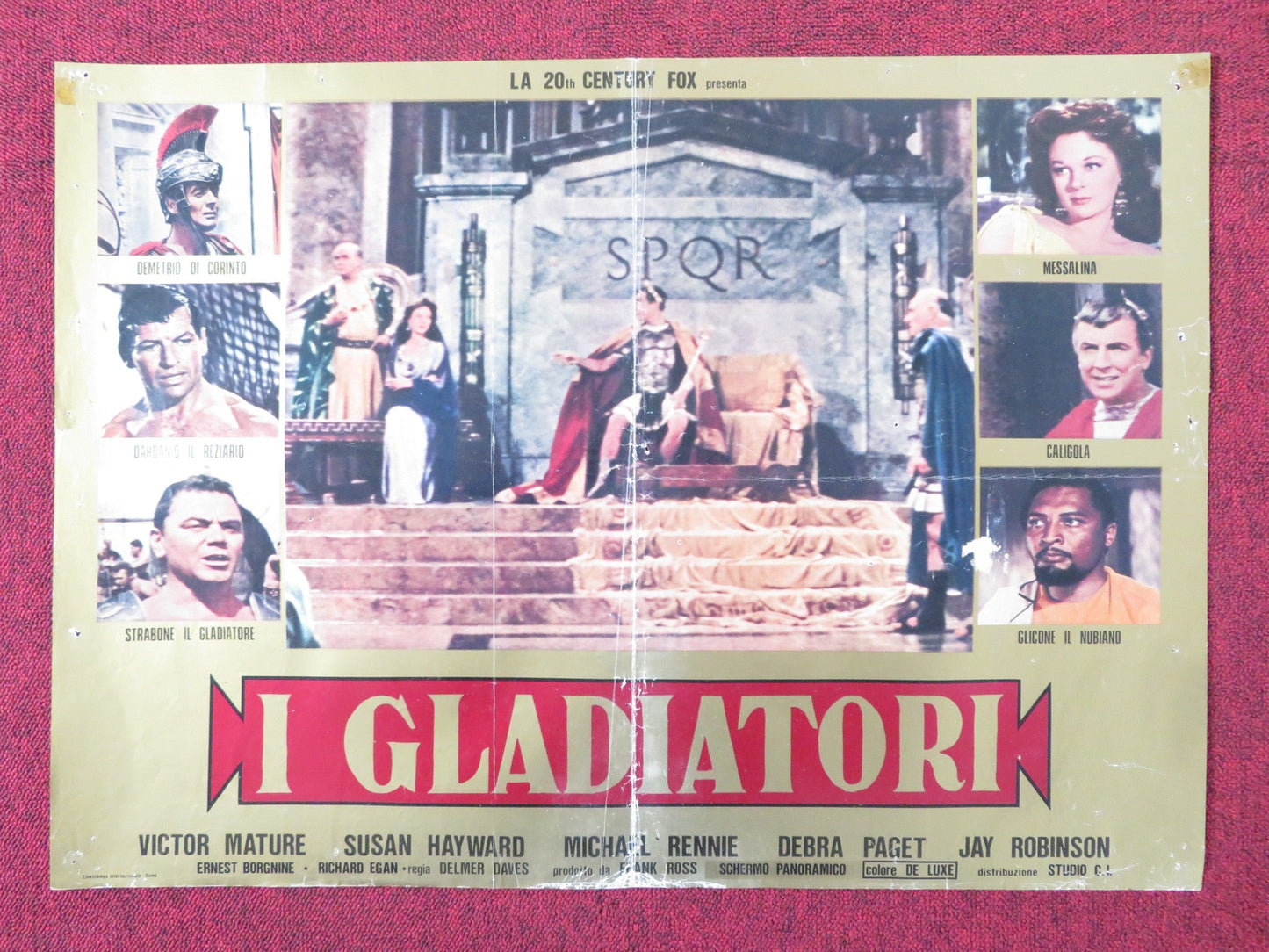 DEMETRIUS AND THE GLADIATORS - Ea ITALIAN FOTOBUSTA POSTER E. BORGNINE R1980s Rendezvous Cinema Movie posters