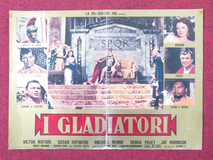 DEMETRIUS AND THE GLADIATORS - Ea ITALIAN FOTOBUSTA POSTER E. BORGNINE R1980s Rendezvous Cinema Movie posters