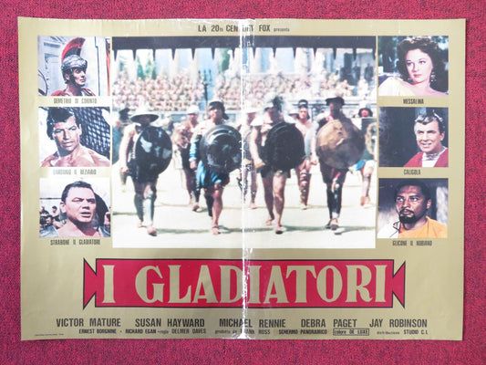DEMETRIUS AND THE GLADIATORS - G ITALIAN FOTOBUSTA POSTER E. BORGNINE R1980s Rendezvous Cinema Movie posters