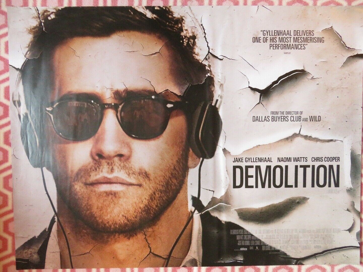 DEMOLITION BRITISH QUAD (30"x 40") ROLLED POSTER JAKE GYLLENHALL NAOMI WATTS '15 - Rendezvous Cinema