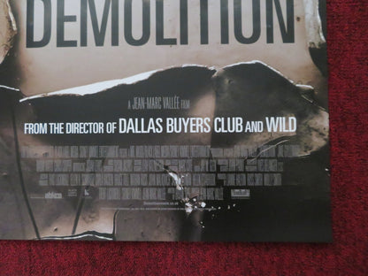 DEMOLITION UK ONE SHEET ROLLED POSTER JAKE GYLLENHAAL NAOMI WATTS 2015 Rendezvous Cinema Movie posters