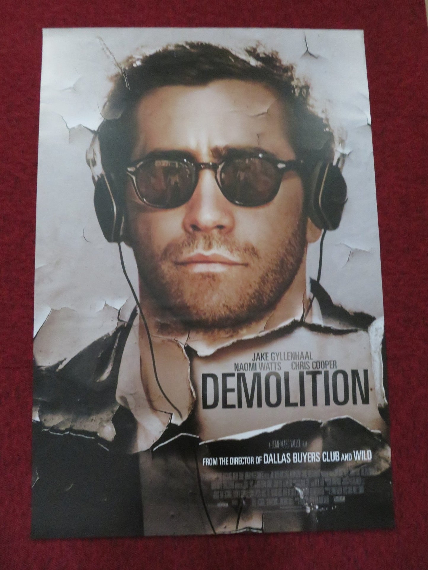 DEMOLITION UK ONE SHEET ROLLED POSTER JAKE GYLLENHAAL NAOMI WATTS 2015 Rendezvous Cinema Movie posters