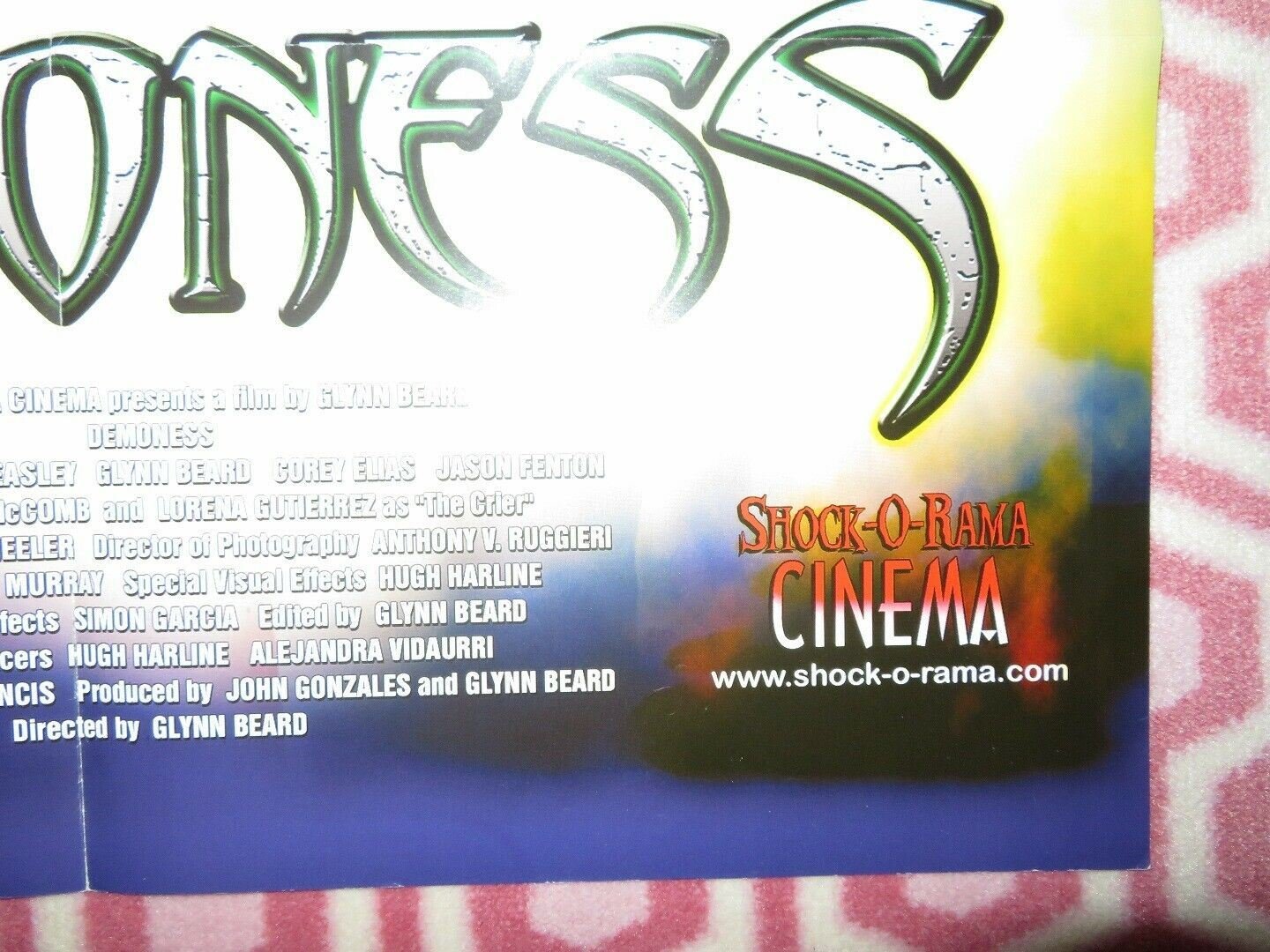 DEMONESS/ The Crier folded US ONE SHEET (34"X 22") POSTER M.ERIN - EASLEY 2002 Movie posters