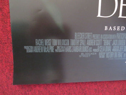 DENIAL US ONE SHEET ROLLED POSTER RACHEL WEISZ TIMOTHY SPALL 2016 Movie posters