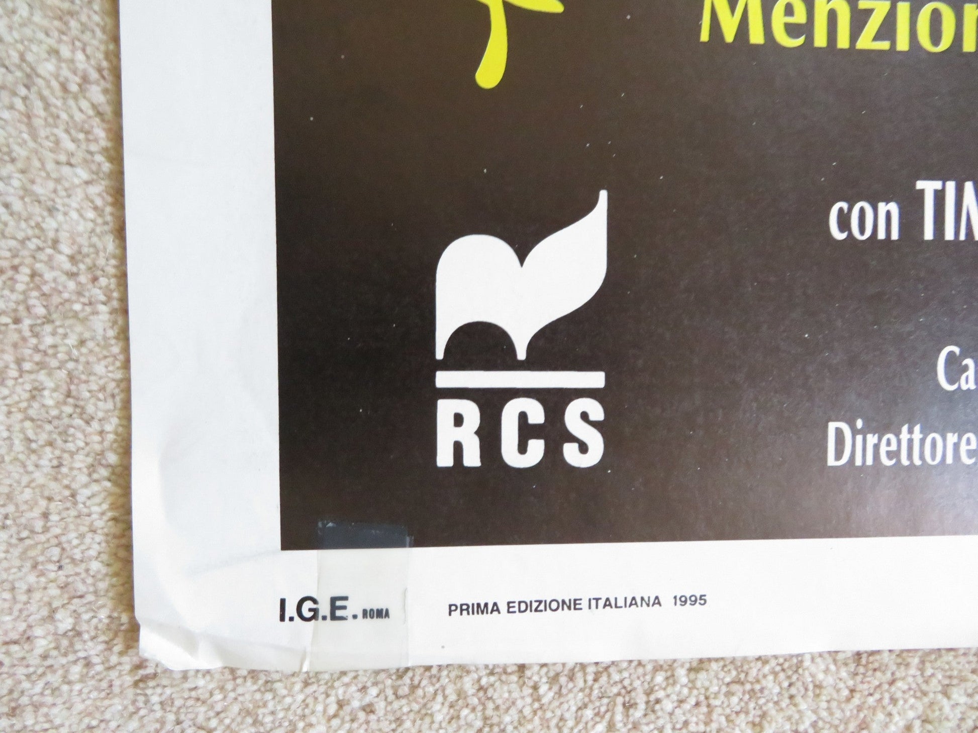 DENISE CALLS UP ITALIAN 2 FOGLIO POSTER TIM DALY CAROLEEN FEENEY 1995 Rendezvous Cinema Movie posters