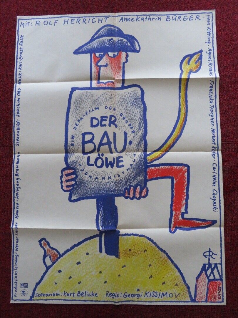 DER BAULOWE GERMAN A1 (33"x 23") POSTER ROLF HERRICHT ANNEKATHRIN BURGER 1979 - Rendezvous Cinema