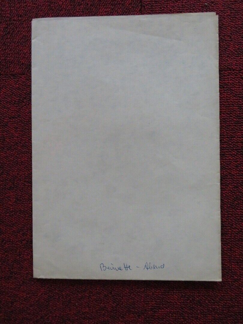 DER BRUNETTE ERSCHEINT AM ABEND GERMAN A1 (33"x 23") POSTER KOWALEWSKI 1978 - Rendezvous Cinema