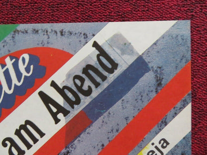 DER BRUNETTE ERSCHEINT AM ABEND GERMAN A1 (33"x 23") POSTER KOWALEWSKI 1978 - Rendezvous Cinema