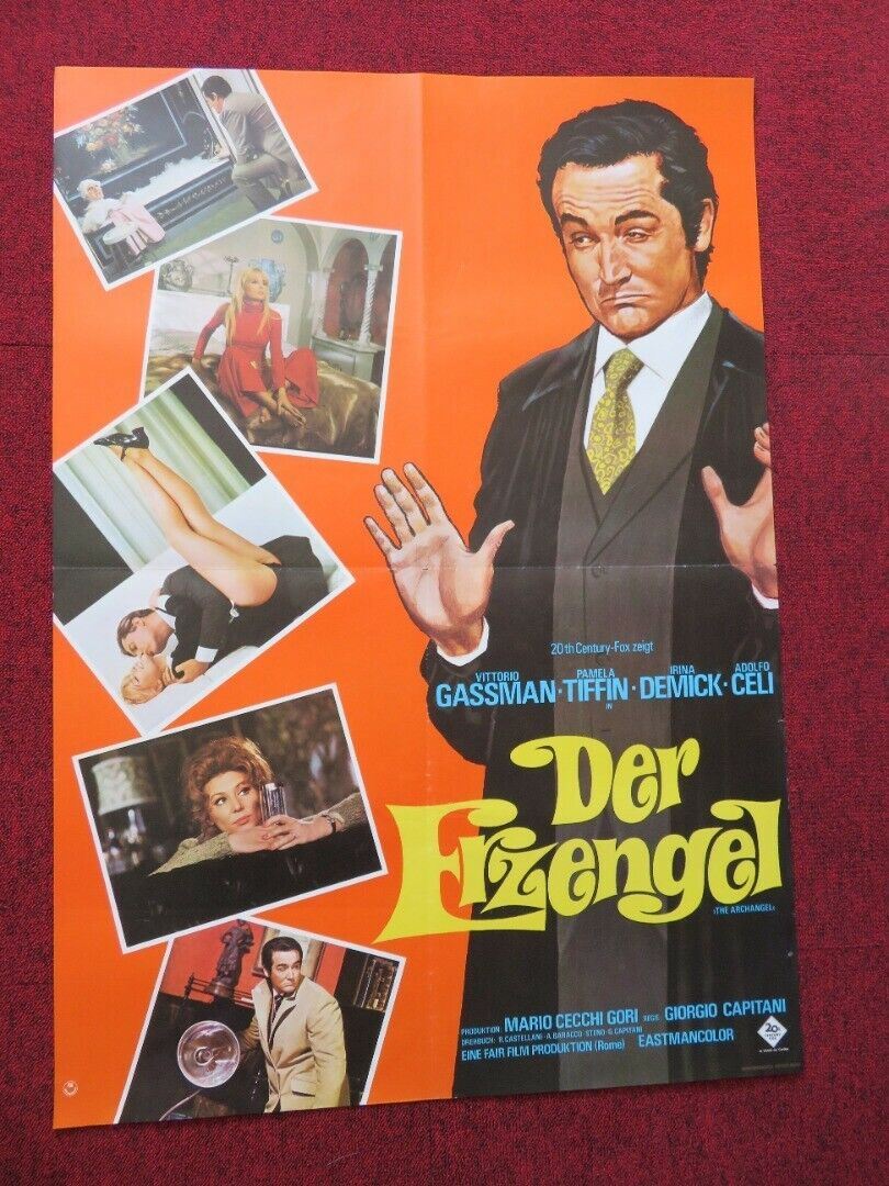 DER ERZENGEL / The Archangel GERMAN A1 ROLLED POSTER VITTORIO GASSMAN 1969 Movie posters