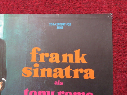 DER SCHNUFFLER / Tony Rome GERMAN A1 ROLLED POSTER FRANK SINATRA 1967 - Rendezvous Cinema