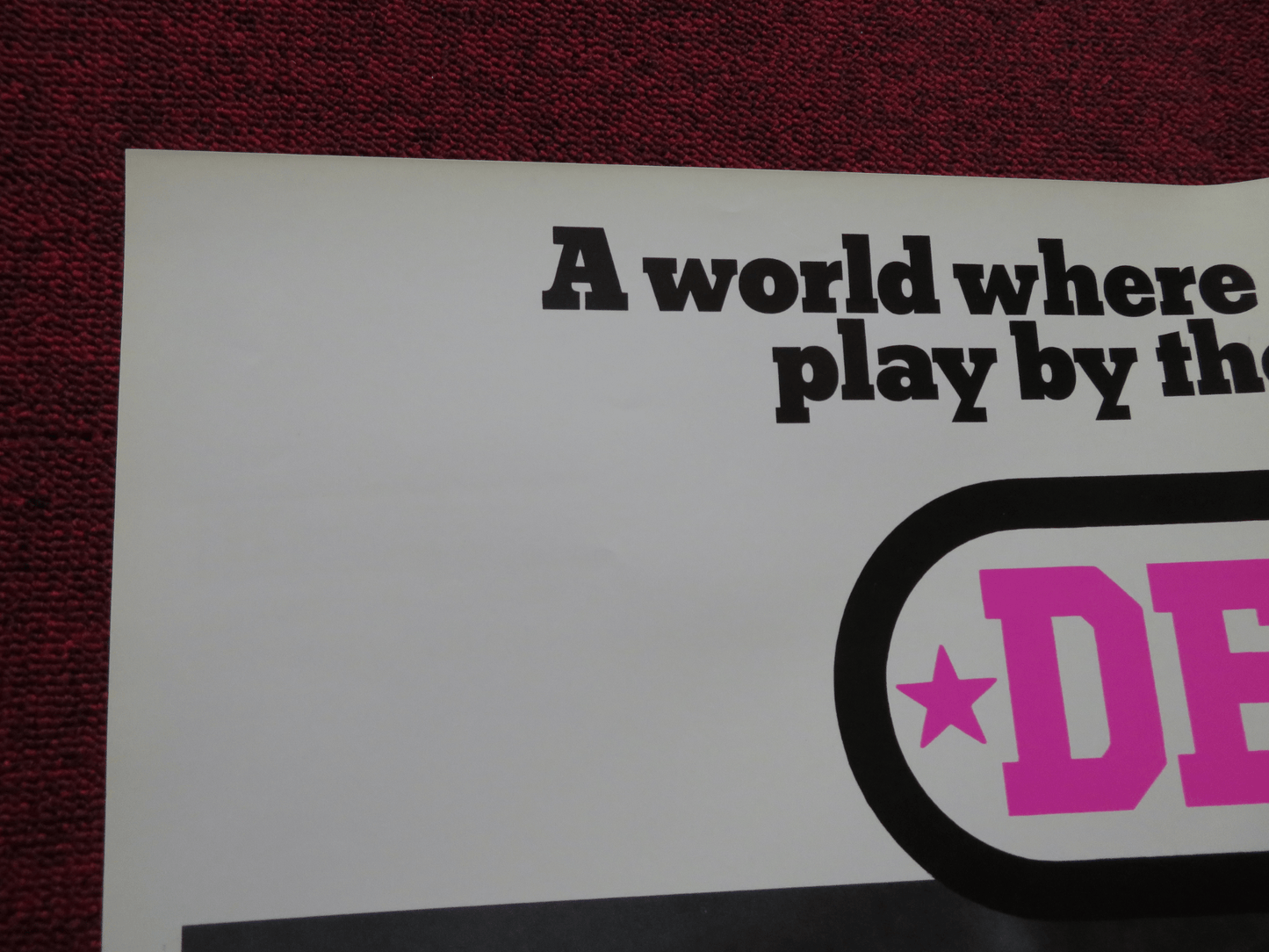 DERBY FOLDED US ONE SHEET POSTER CHARLIE O'CONNELL MICK SNELL 1971 Rendezvous Cinema Movie posters