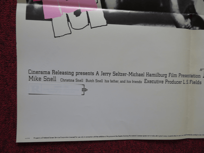 DERBY FOLDED US ONE SHEET POSTER CHARLIE O'CONNELL MICK SNELL 1971 Rendezvous Cinema Movie posters