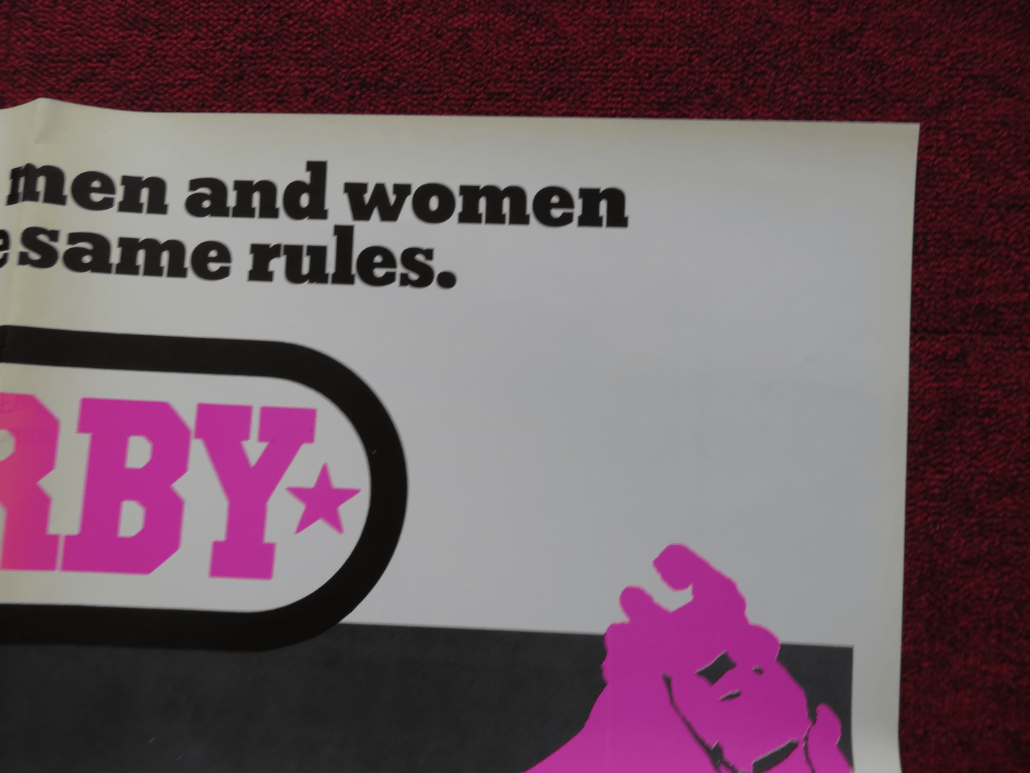 DERBY FOLDED US ONE SHEET POSTER CHARLIE O'CONNELL MICK SNELL 1971 Rendezvous Cinema Movie posters