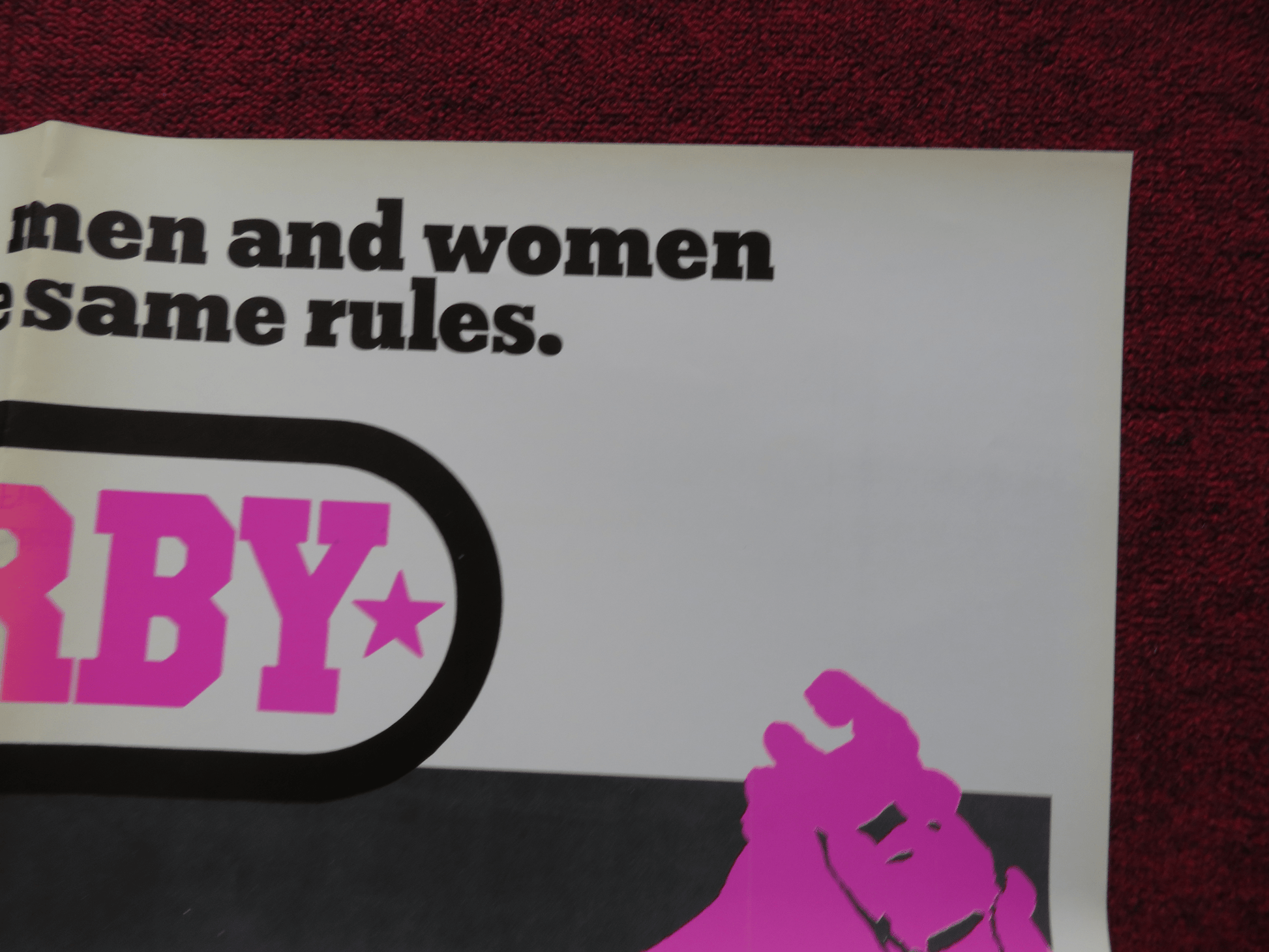 DERBY FOLDED US ONE SHEET POSTER CHARLIE O'CONNELL MICK SNELL 1971 Rendezvous Cinema Movie posters